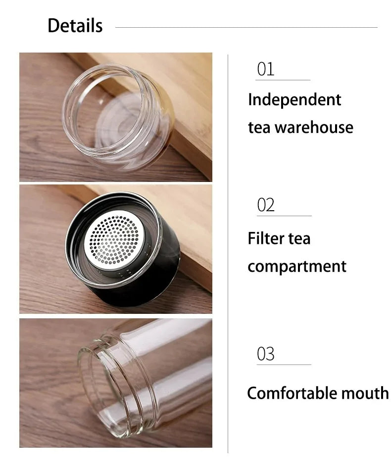 ZenBrew™ – Infuser Glass Bottle