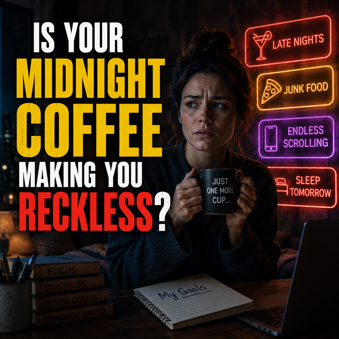 Nighttime Java Jolt: Why Late-Night Caffeine Makes You Reckless