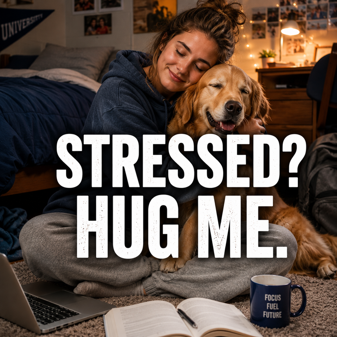Paws & Calm: How Therapy Dogs Rescue Stressed Students