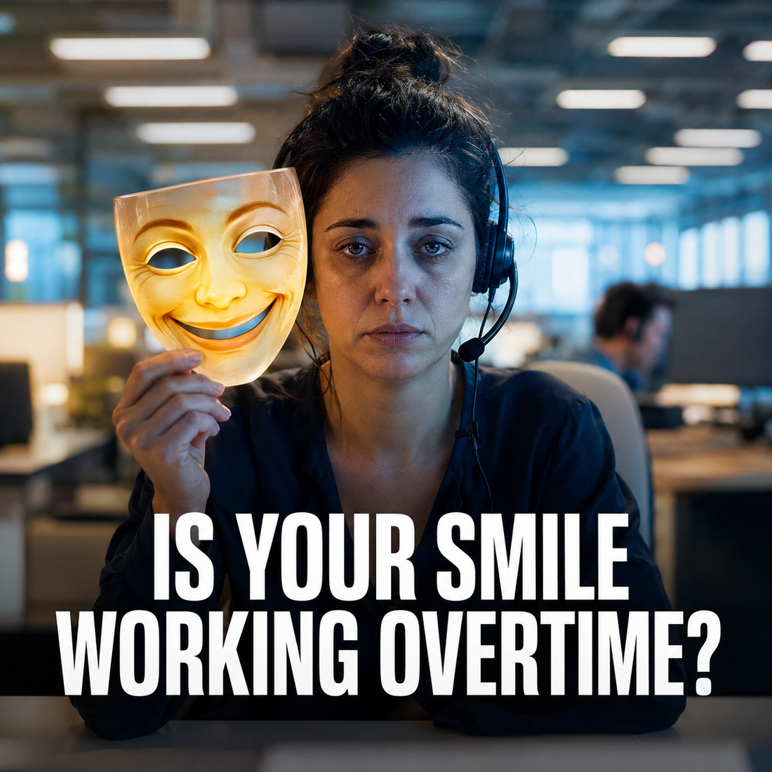 Your Work Smile May Be Working Overtime 😬