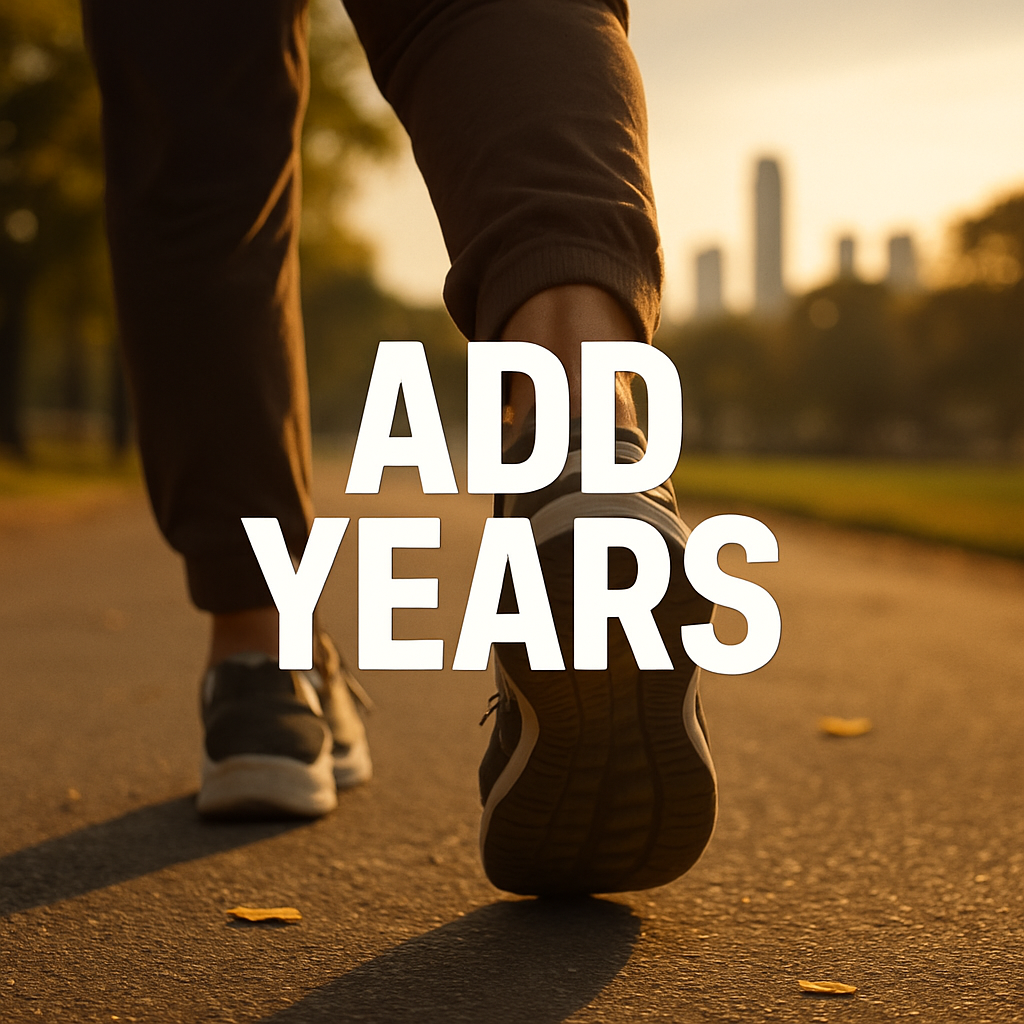 Add Years, Not Excuses: The Walking Math of Longevity 🚶‍♀️⏳