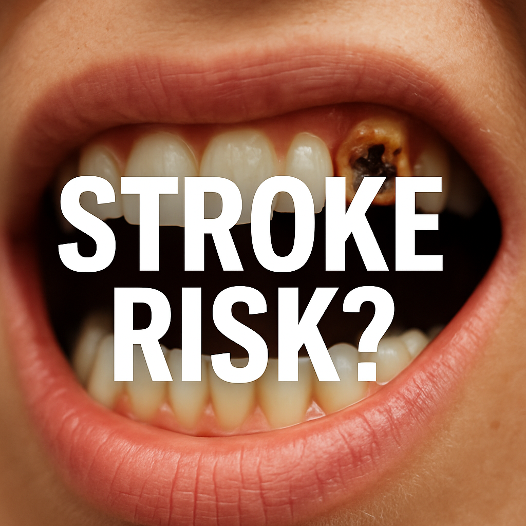 Smile to Save Your Brain: How Cavities and Gum Disease Raise Stroke Risk 🧠🦷